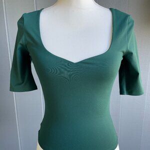 NWT Free People x Intimately FP Autumn Sun Top in Evergreen - XS